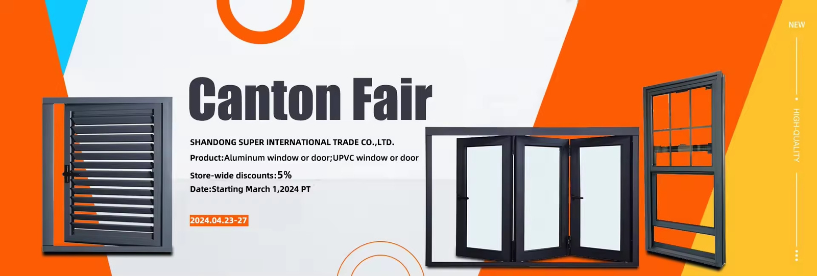 Ventana suspendida doble de aleación de aluminio