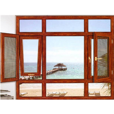 Decoración de casas modernas Ventanas de impacto con hardware calificado y tipo de cortina colgante