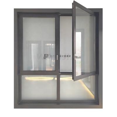 Ventanas de aluminio con persianas para cubrir la cocina