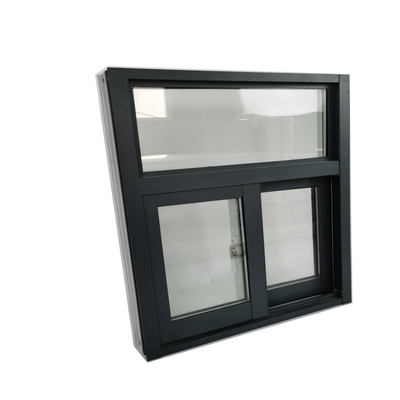 Ventanas horizontales deslizantes para edificios de oficinas de aluminio de 3 pistas