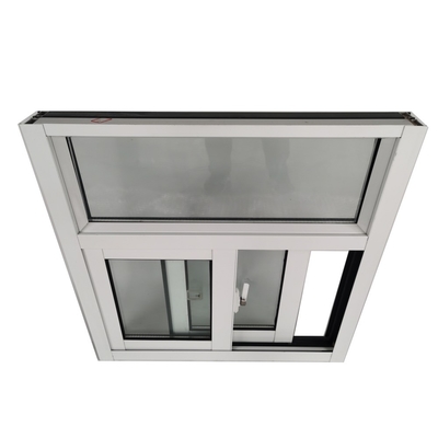 Ventana corredera de aluminio negro de diseño moderno con sistema de alta seguridad y barras de seguridad