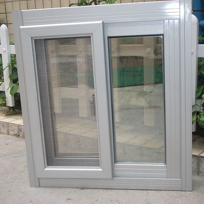 Ventanas corredizas de aluminio de doble vidrio de gran tamaño con material de malla de pantalla de fibra de vidrio
