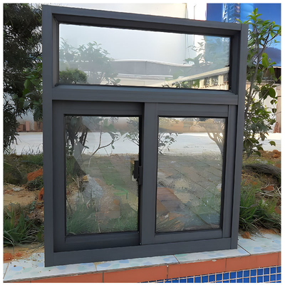 Cuarto de estar moderno tipo cortina colgante de aleación de aluminio triple vidrio puertas y ventanas correderas