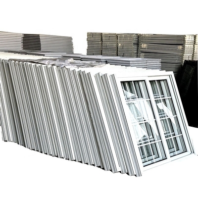 Oficina Interior Tipo de cortina colgante de vinilo de triple acristalamiento ventanas corredizas para aislamiento del viento